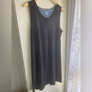Horny Toad / Toad and Co Sleeveless Shift Dress Charcoal Gray Size Large Casual
